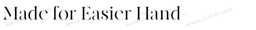 Made for Easier Hand字体转换